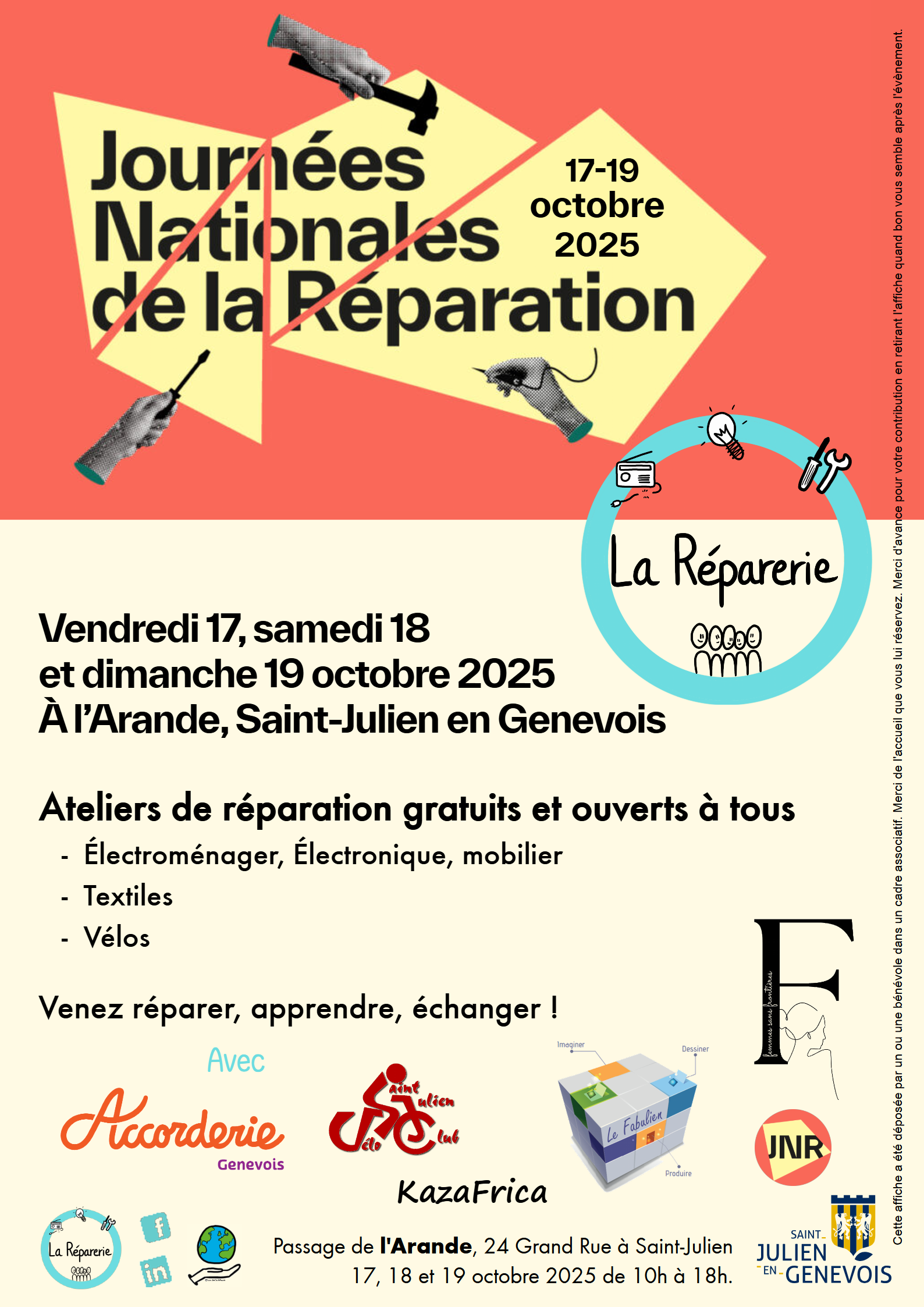 Journées Nationales de la Réparation 2025